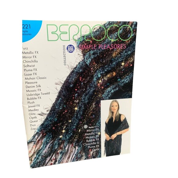 Berroco Simple Pleasures Knitting Pattern Book - Chunky Yarn Scarves & Wraps - Picture 1 of 2